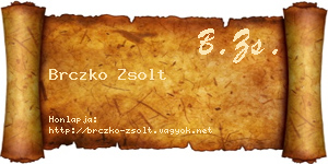 Brczko Zsolt névjegykártya